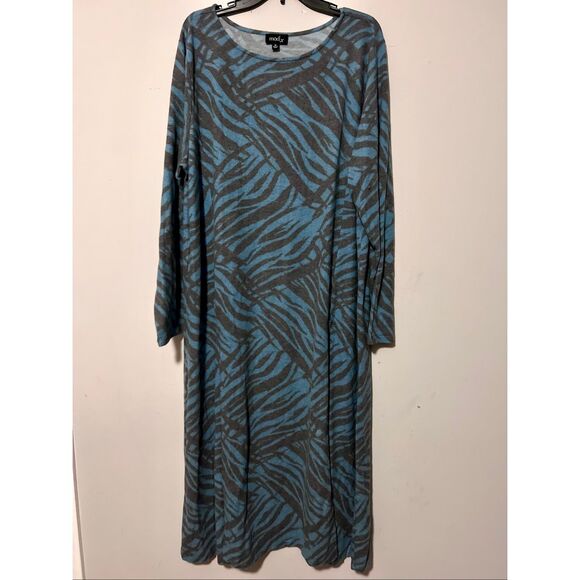 Modx Zebra Print Dress 3X - Picture 1 of 8